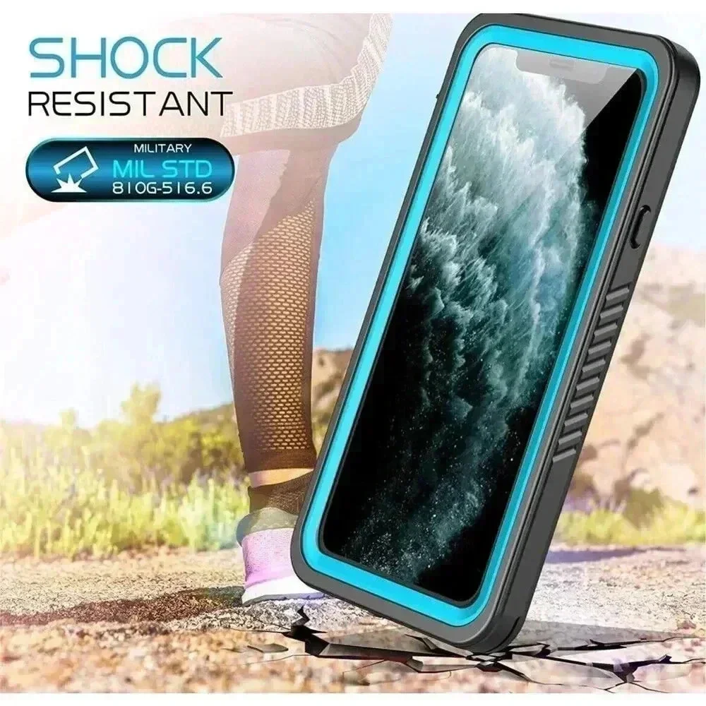 Waterproof Case For iPhone 11‎ 6.1” Built-in Screen Protector Full-Body Rugged